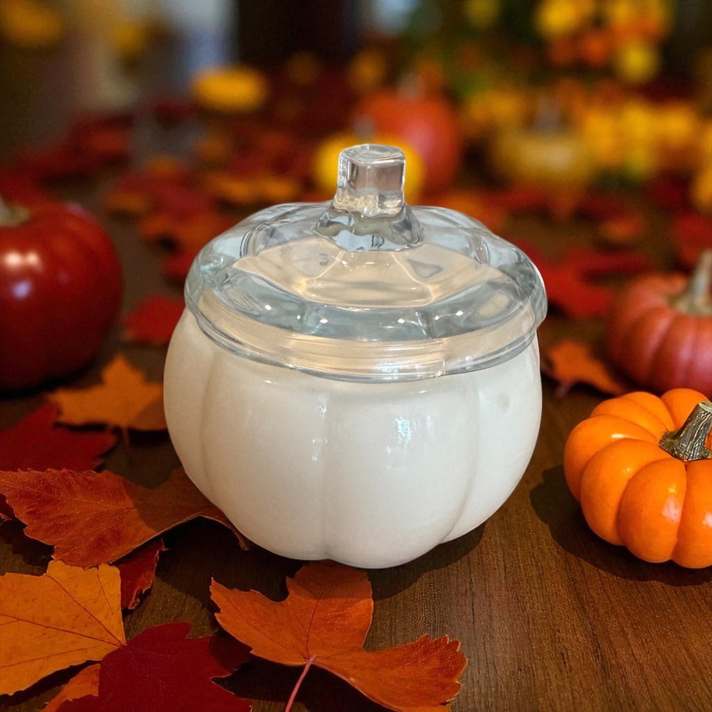 Pumpkin Candle 16oz •Clear