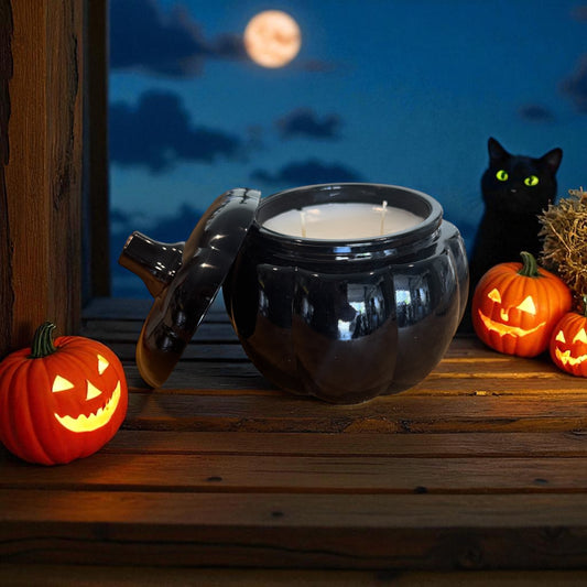 Pumpkin Candle 16oz •Black