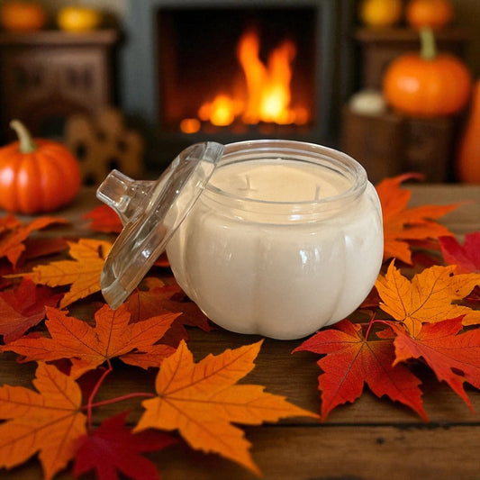 Pumpkin Candle 16oz •Clear